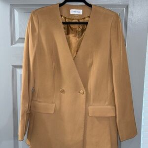 Calvin Klein Women's Camel Blazer